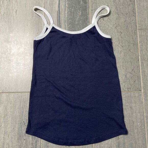 Alternative Apparel Strappy Tank Top Navy White Size Medium - Picture 1 of 7